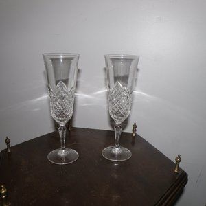2 lead crystal glasses